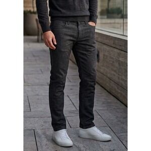 Levis 511 Slim Fit Denim Jeans Men 31x30 Charcoal Grey Cotton Stretch 04511-3016